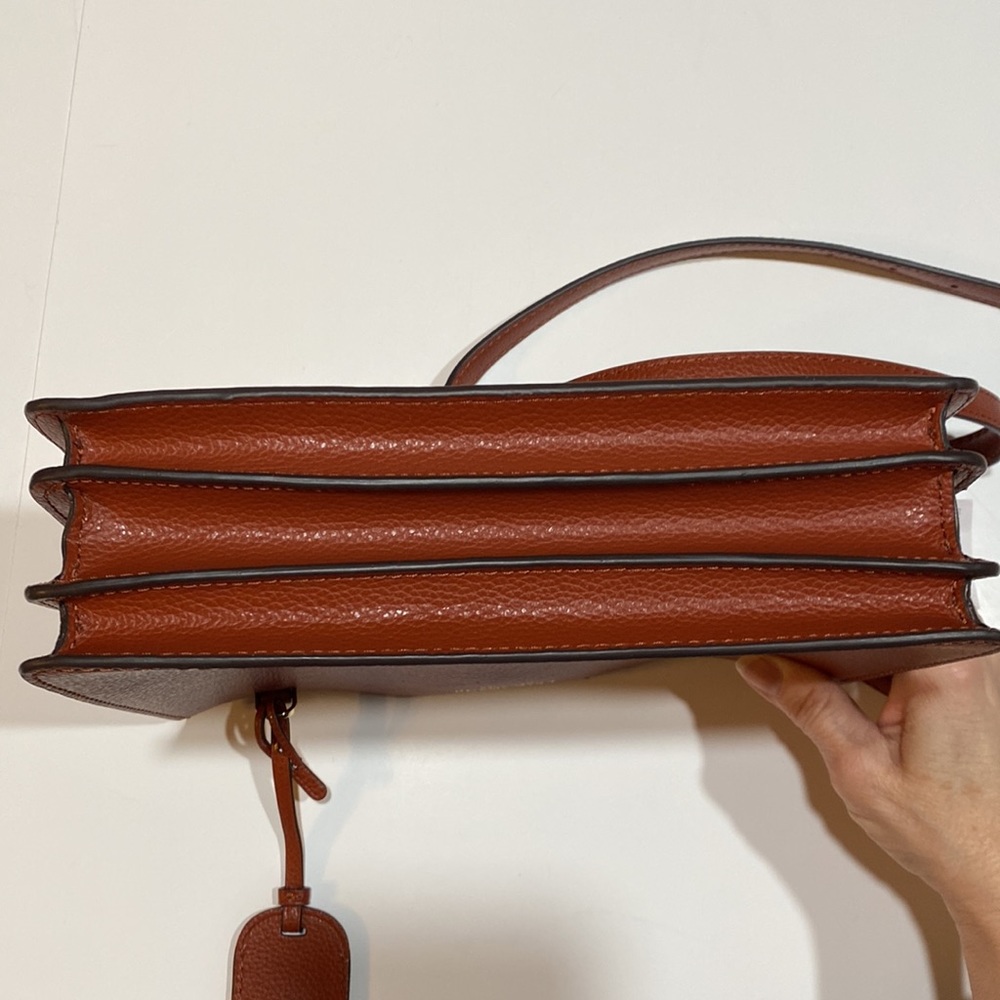 ☀️NWT Kate Spade Eva Leather Crossbody Gold-tone Chestnut Butter Adj Strap Brown - Picture 12 of 16